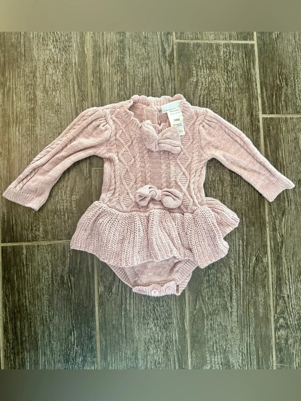 Knit baby bodysuit…